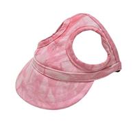 szvbofueck Chapeau de soleil en toile pour chien - Casquette de baseball 2024 - Batik - Pour l'extérieur - Pour chien et chat - Chapeau de soleil réglable - Avec trous d'oreilles - Gâteau