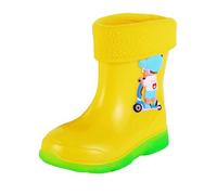 szvbofueck Chaussettes de pluie pour garçons et filles, imperméables, antidérapantes, faciles à enfiler, pour enfants qui rampent, en plein air, boue, pluie, jaune, 31 EU