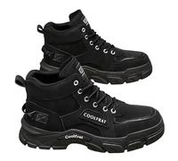 szvbofueck Chaussures de travail pour homme - Baskets d'été - Semelle épaisse - Chaussures de sport - Couleur unie - Amortissement - Bottines confortables - Pour l'extérieur, la course, l'entraînement