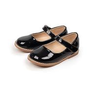 szvbofueck Chaussures en cuir pour enfants et filles : chaussures de princesse vernies antidérapantes pour enfants chaussures ballerine chaussures de gymnastique en salle chaussures de princesse avec