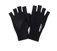 szvbofueck Gants en Cuir Femme Noir Uni Haute Élastique Respirant Femme Homme Extérieur Gants de Cyclisme Accessoires de Sport Gant (Noir, S)