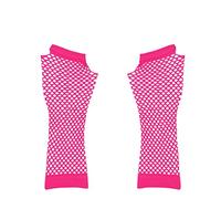 szvbofueck Gants longs en cuir non doublés Gants en maille élastique pour filles Gants sans doigts Mariage Femme (rose, taille unique)