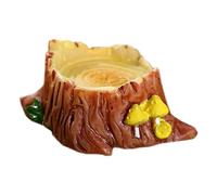 szvbofueck Garden Tree Stump Accessoires pour décoration de jardin DIY Panier de rangement en métal (E, taille unique)