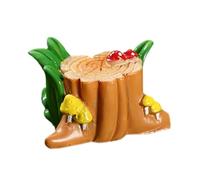 szvbofueck Garden Tree Stump Accessoires pour décoration de jardin DIY Panier de rangement en métal (H, taille unique)