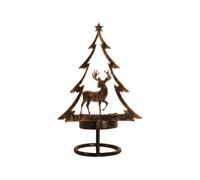 szvbofueck Porte-bougie à thé de Noël - Porte-bougie de Noël - Porte-bougie - Porte-bougie - Pour les fêtes de mariage - Décoration de pièces centrales (A, taille unique)