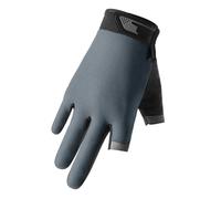 szvbofueck Pour les grands gants de soleil non demi-doigts / 2 doigts coupés gants de soleil pour la pêche, le cyclisme, le bateau, le surf, la randonnée Gants en nylon (gris, taille unique)
