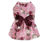 szvbofueck Puppy Dog Robe d'été pour animaux de compagnie Tutu pour petits chiens moyens Vêtements pour chiot Fille Dog Skirt Tenues Apparel Veste pour chien pour teckel (rouge, A)