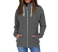 szvbofueck Veste polaire chaude pour femme, veste d'hiver, col montant, sans capuche, doudou douce, manches longues, veste demi-saison, boléro douillet, couleur unie, en peluche, avec cordon de