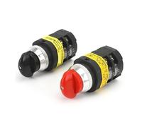 SZW25-30D/2 25A Red Black Handle Panel Three Position Two Pole Silver Rotary Changeover Cam Switch NWPNLXEA(SZW25-30D 2 red)