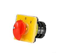 SZW25-64D/2 Commutateur à trois niveaux 25 A 500 V, interrupteur à courant rotatif avec boîtier ignifuge et contacts argentés, interrupteur à cames industriel pour fraiseuses, machines à outils