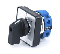 SZW26-20 20A 660V 1-0-2 Commutateur rotatif monophasé à cames - 4 bornes, montage sur panneau, for commande électrique(D101.1 1 0 2 64x64mm)