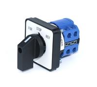 SZW26-20 Commutateur à cames électrique biphasé 20 A à 8 bornes - Commutateur rotatif for montage sur panneau 64 x 64 mm et 48 x 48 mm(D202.2 48x48mm)