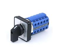 SZW26/LW26-20/0-5.5 20 Terminals 5 Poles 20A 660V 64X64 Mm 48X48 Mm Panel Transfer Changeover Cam Switch NWPNLXEA(0-5.5 64X64mm)