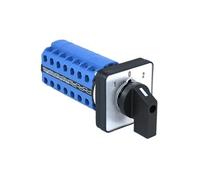 SZW26/LW26-20 20A 660V 28 bornes montage sur panneau à 3 voies Double sélecteur de tension d'inversion de puissance commutateur à came 3 Positions 1 pièces(1 0 2 48X48mm)