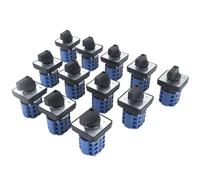 SZW26/LW26-20 20A 660V 64X64mm 48X48 montage sur panneau 3 pôles 12 vis boutons d'alimentation sélection Cam commutateur rotatif 1 pièces(C06.3 OFF ON 48X48mm)