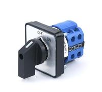 SZW26/LW26-20 20A ON OFF 8 Terminals Two Position 64 x 64 mm 48 x 48 mm Panel Manual Transfer Changeover Cam Switch MQXFCZUX(C04.2 OFF ON 48 x 48 mm)