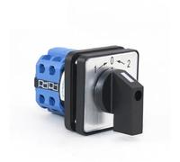 SZW26/LW26-20/B202.2 20A 660V 1-0-2 deux pôles trois positions 64X64 48X48mm transfert de panneau commutateur de came de changement momentané 1 pièces(B202.2 1 0 2 64X64mm)