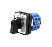 SZW26/LW26-20/B202.2 20A 660V 2 Pole 8 Screw 3 Position 64X64mm Panel Transfer Momentary Changeover Cam Switch