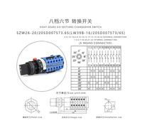 SZW26/LW26-20 LW39B-16 6 Phase 20A 660V Rotary Changeover Cam Switch For Woodworking Machinery Milling Conveyor NWPNLXEA