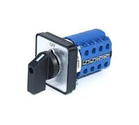 SZW26/LW26-20 OFF ON 4 Phase 16 Terminals 20A 660V Power Knob Rotary Cam Switch 64X64 Mm 48X48 Mm Panel NWPNLXEA(C08.4 OFF ON 64X64mm)