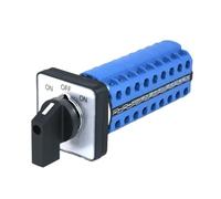 SZW26/LW26-20 ON-OFF-ON 3 positions 36 bornes 20 A Commutateur de transfert à came Sélecteur universel Panneau 64 x 64 48 x 48 mm(ON OFF ON 48X48mm)