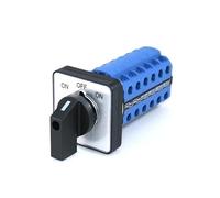 SZW26/LW26-20 ON-OFF-ON 6 Phase 20A 660V 64X64 48X48 mm Panel Changeover Selector Cam Switch 3 Position 24 Terminals NWPNLXEA(ON OFF ON 64X64mm)