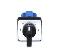 SZW26/LW26-20 Ui 660V 20A 1-2-3-4-5 3 Phase 12 Terminals 5 Position Rotary Changeover Selector Cam Switch 48X48 mm Panel