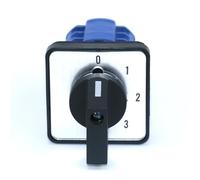 SZW26/LW26-20 Ui 660V 20A 3 Phase 12 Screw Terminals 4 Position Selector Changeover Cam Switch 64X64/48X48 mm Panel Mount(0-3.3 0123 64X64mm)