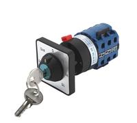 SZW26/LW26-20C YH5.3Y 20A 3 pôles 7 voies 12 vis sélecteur came voltmètre interrupteur de tension avec 2 clés Controls Switches