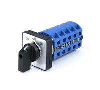 SZW26/LW26-25 5 Phase ON-OFF-ON Rotary Changeover Cam Switch 25A 3 Positions 20 Terminals 660V 25A 48x48Mm Panel NWPNLXEA