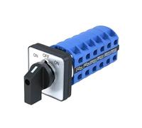 SZW26/LW26-25 6 phases 3 positions 24 terminaux 660 V 25 A 48 x 48 mm Panneau ON-OFF-ON Rotary Select Cam Changeover Switch MQXFCZUX