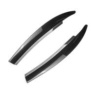 Szwaldaper 2 pièces autocollant de sourcil de phare de voiture, for VW, for Scirocco R GTS 2008-2017 garnitures en fibre de carbone noir brillant accessoires de paupière de phare Garniture des paupièr