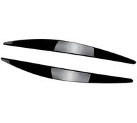Szwaldaper Autocollant de couverture d'autocollant sourcil lampe garniture paupière phare d'abs noir brillant, for Skoda, for Octavia, voiture MK3 15-17 Garniture de paupière de phare