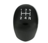 Szwaldaper Badge de pommeau de levier de vitesse, couvercle de bouton de remplacement 5/6 vitesses, for Ford, for Focus MK2 MK3, for Fiesta C-max B-max, for Galaxy, for Kuga(Black 5 Speed)