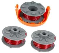 Szwaldaper Bobine de fil for débroussailleuse Gardena 5364-20, 1,6 mm x 6,1 m, for débroussailleuse Gardena Turbo SmallCut 2401 avec housse, for 05328-20 (3 bobines + 1 housse) Accessoires de jardin