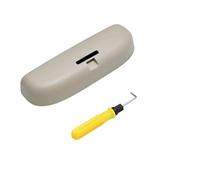 Szwaldaper Boîte porte-lunettes de soleil de voiture, étui porte-lunettes, for Volkswagen, for VW, Teramont Atlas 2017 2018 2019 2020 2021, accessoire Support de lunettes de soleil pour voiture(Beige)
