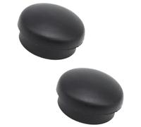 Szwaldaper Capuchon d'écrou de bras d'essuie-glace avant, pour A8 D2 D3 D4 D5 2000-2019 couvercle culbuteur boulon pare-brise arrière cache de base d'essuie-glace avant(BLACK 2Pc)