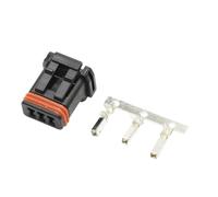 Szwaldaper Connecteur de câblage de rétroviseur automatique étanche à 3 broches for voiture, prise femelle mâle, Mx19003p51 Mx19003s51 moniteur de température(Female Connector Set)