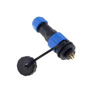 Szwaldaper Connecteurs de câble d'alimentation étanches IP68 SP16, fiche mâle et Prise Femelle 2/3/4/5/6/7/8/9 Broches for câblage connecteur étanche Durable(Back Nut 2p)