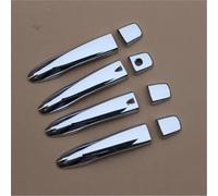 Szwaldaper Couvercle de poignée de porte de voiture chromé noir brillant, moulage de garniture, for NISSAN, Pulsar C13 2015 - 2019 Couvre-poignée de porte extérieure(Silver 2 Buttons)