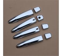 Szwaldaper Couvercle de poignée de porte de voiture chromé noir brillant, moulage de garniture, for Renault, Kadjar 2015 2016 2017 2018 2019 Couvre-poignée de porte extérieure(Silver 2 Buttons)