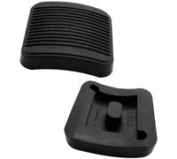 Szwaldaper Couvercle en caoutchouc de coussinet pédale d'embrayage frein voiture 2 pièces, for Jeep Wrangler YJ TJ Cherokee XJ r-am Couvre-pédale antidérapant pour voiture