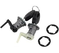 Szwaldaper Ensemble de Barillet de Serrure de Porte Avant Gauche/Droite + 2 clés, for Peugeot 206 (1998-2010) OE: 9170N8 Actionneur de Serrure de Porte de Voiture