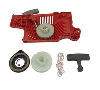 Szwaldaper Ensemble de démarreur à recul, poulie, poignée ressort, Kit d'entretien corde, pièces rechange for tronçonneuse, for Husqvarna, 55, for Rancher, 50 51 503151801 Démarreur de tronçonneuse