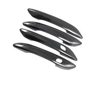 Szwaldaper Ensemble de garniture de poignée de porte en Fiber de carbone, accessoires for Hyundai, I20 BC3 BI3 MK3 2022 2021 2020, style de voiture Couvre-poignée de porte extérieure
