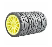 Szwaldaper Ensemble de Roues Grip Tires, for HSP, for HPI, 1/10 1:10 on-Road Racing Car RC 9062-6087 Pneus pour Voitures télécommandées(9062Y-6087)