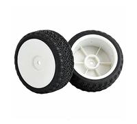 Szwaldaper Éponge d'insertion de pneus de Roue 4 pièces, for HSP, 1/10 1:10 Voiture sur Route RC 9071 - 8006 Pneus pour Voitures télécommandées(White Wheel)