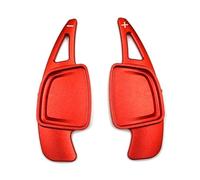 Szwaldaper Extension de levier de vitesse de volant de voiture en aluminium, for, A6 C8 A7 4KA A8 S4 S5 2020 Palettes de changement de vitesse(Rot)