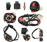 Szwaldaper Faisceau de câbles complet for quad, bobine de stator 6 pôles, relais solénoïde, bougie d'allumage, for quad 4 temps 50cc, 70cc, 90cc, 110cc, 125cc, Pit, quad, dirt bike, buggy, kart Kit de