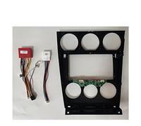 Szwaldaper Fascia Voiture 9 Pouces 2Din + Fil CANBUS, pour Mazda 6 2004-2015, Cadre DVD Double Din Panel stéréo Cadre Audio pour Tableau de Bord de Voiture(All Include)